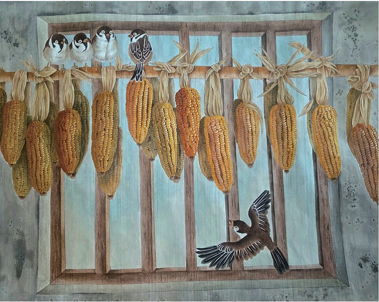 참새와 옥수수